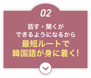 話す・聞くができるようになるから最短ルートで韓国語が身に着く!